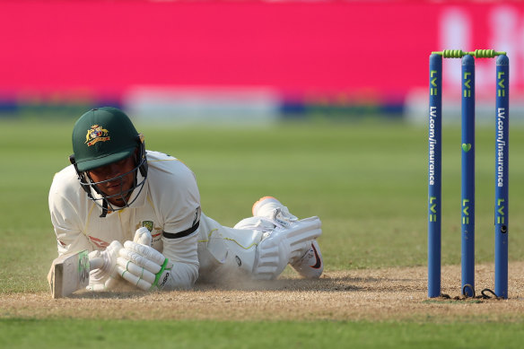 Usman Khawaja helped David Warner negotiate a tricky few overs for Australia after England’s declaration.