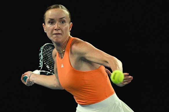 Elina Svitolina was a picture of concentration throughout her stunning win.