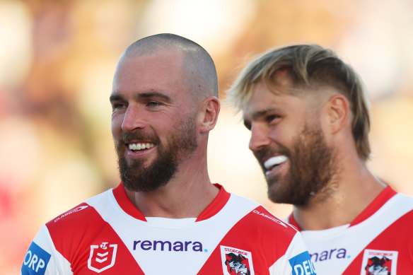 Happy days on Dragons debut for Clint Gutherson.