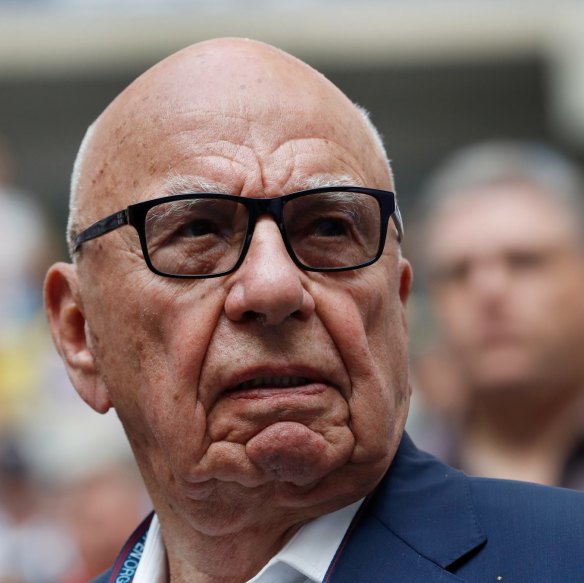 Media mogul Rupert Murdoch, whom Rudd describes as a “cancer on Australian democracy”.