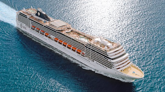 MSC Magnifica, which is steaming for Fremantle with 250 suspected COVID-19 passengers.