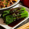 Chinese broccoli with oyster sauce.