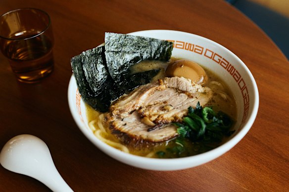 Cafe Ogawa imports its broth from Yokohama.