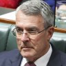 Deputy Prime Minister Richard Marles and Minister for Home Affairs Tony Burke react after the Coalition’s attempt to silence Attorney-General Mark Dreyfus.