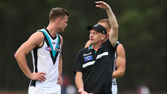 Port Adelaide are one of four teams set for a temporary move to Queensland.
