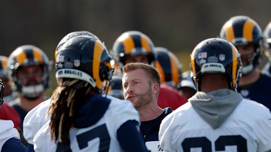 Fly in, fly out: Rams coach Sean McVay and his team will arrive in Melbourne a day out from their September 11 clash at the MCG.