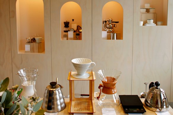 Inside the Carlton cafe.