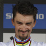 Matthews rues ‘missed opportunity’ as Alaphilippe wins second road race world title