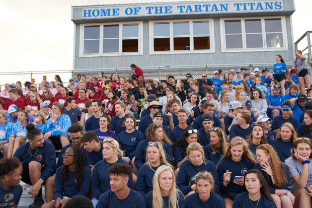 'Around here you flip a coin, maybe you’ll get cancer or you won’t': Tartan High School students gather at a Relay for Life cancer fundraiser.