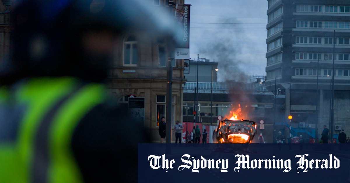 Protests turn violent in Sunderland as unrest spreads after Southport killings