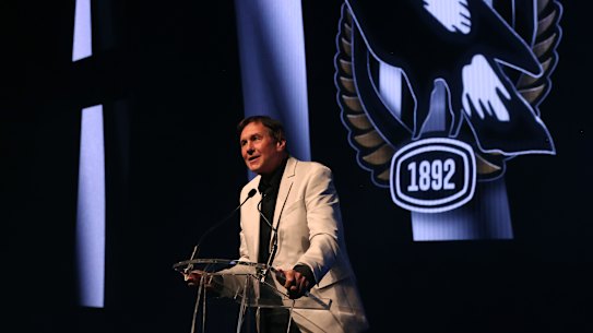 Collingwood president Jeff Browne is stepping down.