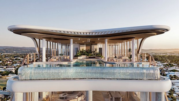 The level-19 penthouse at One Burleigh has sold for a Queensland record of $32.5 million.