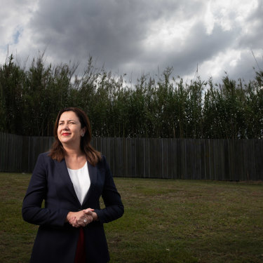 Queensland Premier Annastacia Palaszczuk pictured near her electorate office in Brisbane.