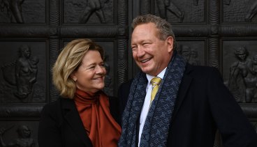 “You can create political change”: Nicola and Andrew Forrest.