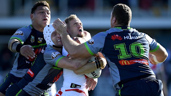 The Raiders finished on the wrong end of a grinding clash.