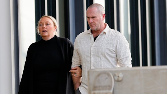 Hannah McGuire’s parents, Debbie and Glenn McGuire, arriving at the Supreme Court of Victoria in Ballarat last week.