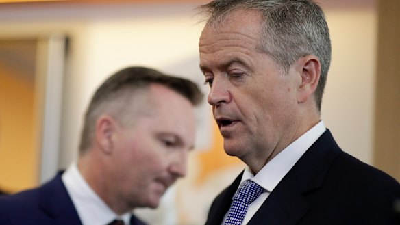 Opposition Leader Bill Shorten and shadow treasurer Chris Bowen have said their super policies will raise $30 billion.