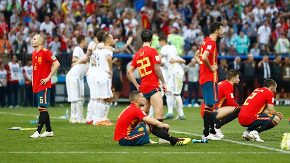 Wasted: Spain had 71 per cent of possession but couldn't convert that into goals.