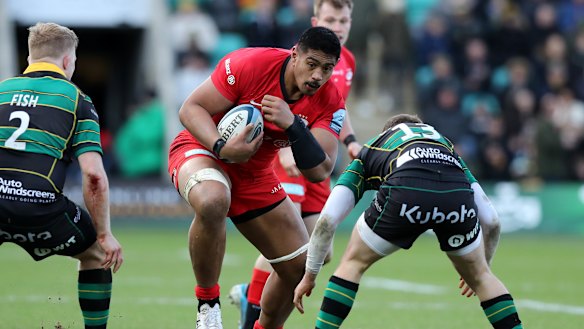 Will Skelton in action for Saracens. 
