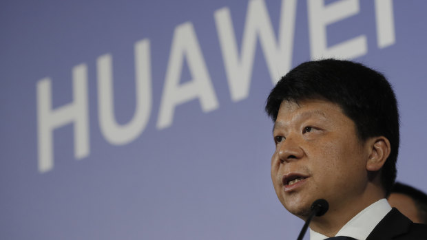Huawei rotating chairman Guo Ping launches a US court challenge to a law that labels the company a security risk.