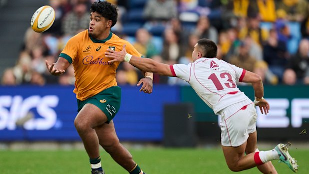 Isaac Kailea em ação pelos Wallabies.