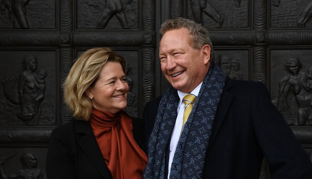 “You can create political change”: Nicola and Andrew Forrest.