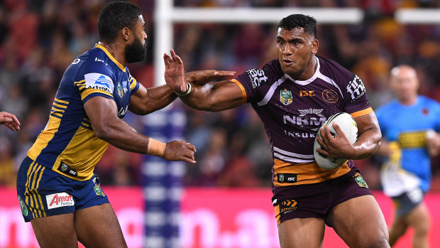 Hot property: Tevita Pangai Jnr is off contract at the Broncos at the end of 2019.