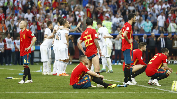 Wasted: Spain had 71 per cent of possession but couldn't convert that into goals.