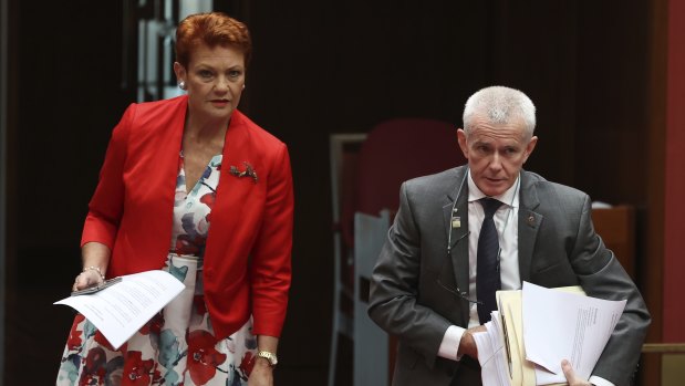 One Nation senators Pauline Hanson and Malcolm Roberts voted against wage theft laws, despite saying they support them.