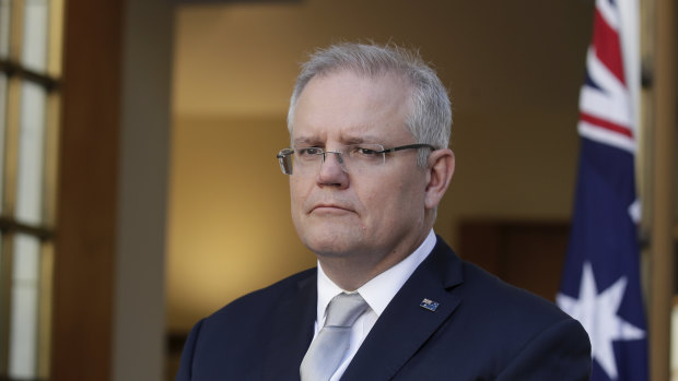 Prime Minister Scott Morrison announces ban on entry to Australia for non-residents.