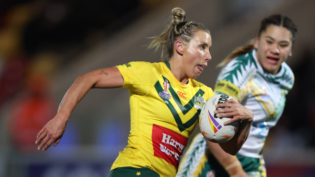 Sam Bremner and the Jillaroos are favoured to lift the World Cup.