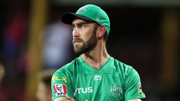 The elbow injury flared up during the Big Bash final on Saturday, in which Glenn Maxwell led Melbourne Stars.