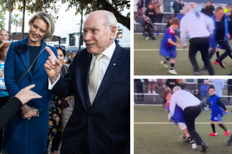 Howard’s still got it, according to Warringah and Macquarie voters; PM bowls over child