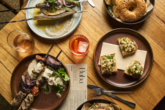 Middle Eastern dishes are served in a lively atmopshere.