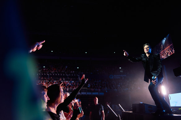 Brandon Flowers of The Killers performs in Sydney in December.