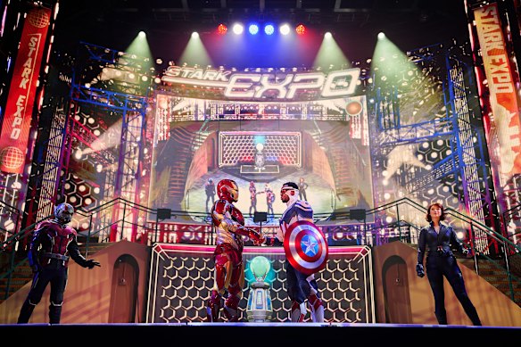 The superhero show takes place in the Imagination Garden.