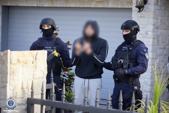 Police executed 29 search warrants and made 18 arrests during raids targeting the alleged crime network on Tuesday.