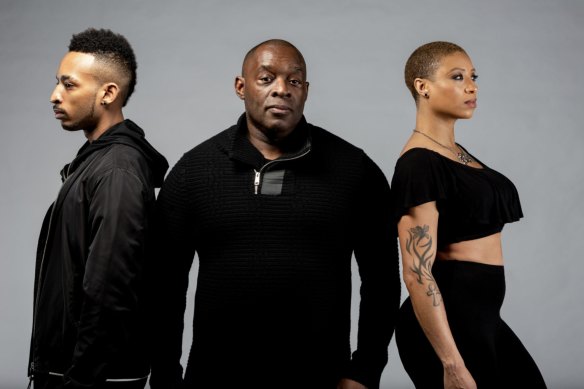 Dantiez Saunderson, Kevin Saunderson and Ann Saunderson of Inner City.