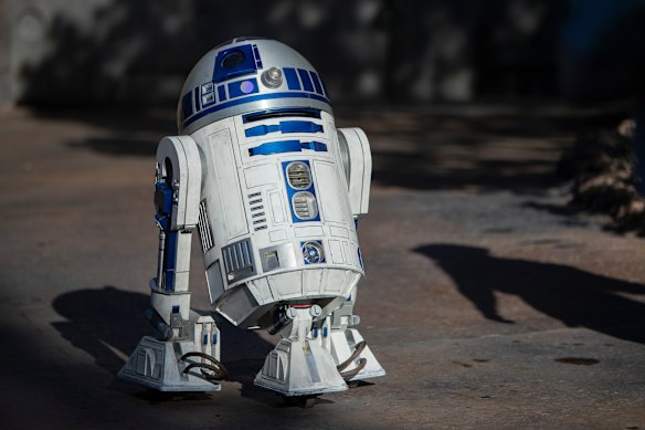 R2-D2. Back when robots were popular. 