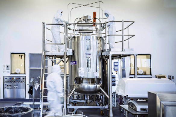 CSL’s Broadmeadows laboratory, where AstraZeneca’s vaccine is being made.