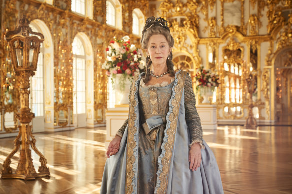 Helen Mirren in the 2019 miniseries Catherine The Great, which is more accurate historically but less fun. 