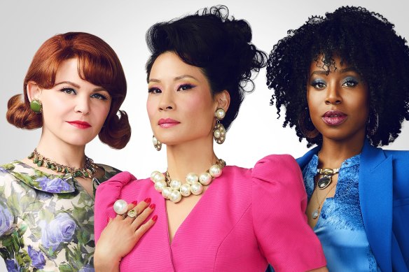 Ginnifer Goodwin, Lucy Liu and Kirby Howell-Baptiste in Why Women Kill.