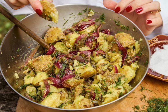 Browned butter potato salad.