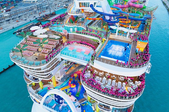 The Thrill Island waterpark is like some contraption Wile E Coyote might create to capture the Roadrunner.