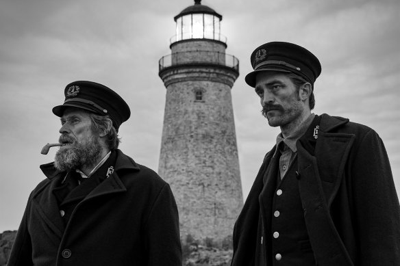 Willem Dafoe, left, and Robert Pattinson in Eggers’ 2019 film The Lighthouse.