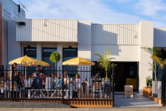 Outside Hotel Paradiso in Frankston.