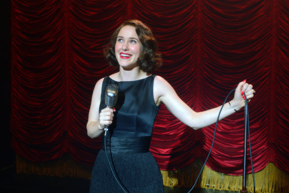 Rachel Brosnahan in <i>The Marvelous Mrs Maisel</i>.