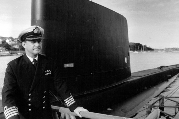 Submariner Captain Ian MacDougall at HMAS Platypus in May, 1985.