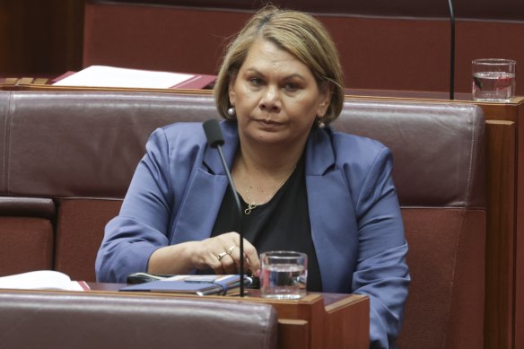 Dorinda Cox in the Senate earlier this month.