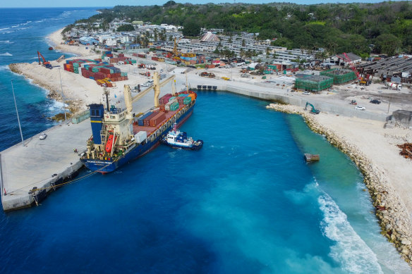 Aiwo Port Terminal in Nauru.